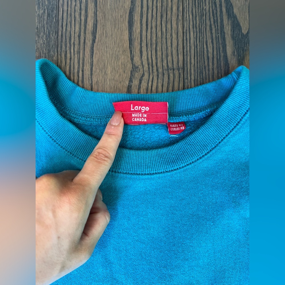 Supreme Blue Crewneck Sweater - Picture 4 of 4